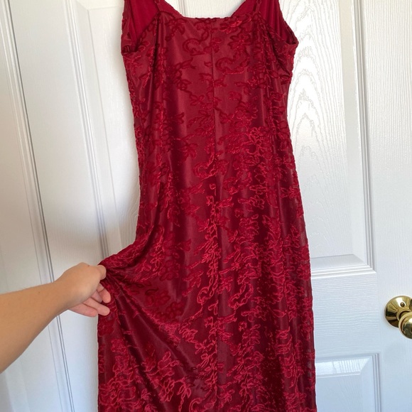 Nordstrom Floral Jacquard Midi Sleeveless Dress - Picture 3 of 7